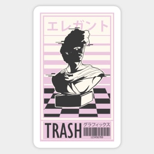 Vaporwave Trash Sticker